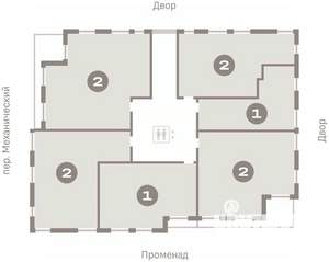 2-к квартира, вторичка, 74м2, 7/8 этаж