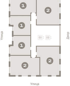 2-к квартира, вторичка, 66м2, 5/16 этаж
