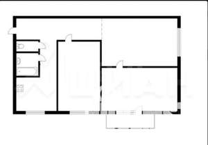 3-к квартира, вторичка, 52м2, 2/5 этаж