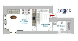 Студия квартира, вторичка, 32м2, 17/32 этаж
