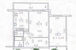 2-к квартира, вторичка, 49м2, 6/9 этаж