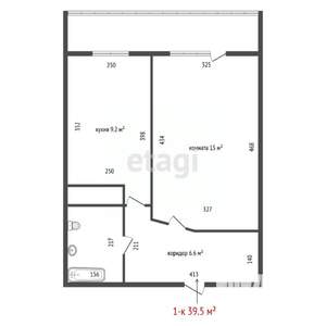 1-к квартира, вторичка, 40м2, 9/10 этаж
