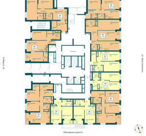 2-к квартира, вторичка, 72м2, 1/21 этаж