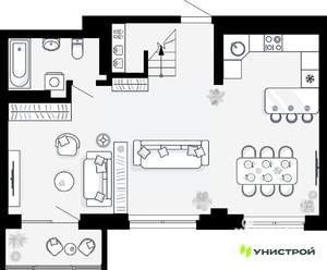 1-к квартира, вторичка, 73м2, 26/27 этаж
