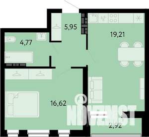 1-к квартира, вторичка, 48м2, 17/32 этаж