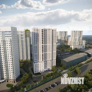 2-к квартира, строящийся дом, 55м2, 12/25 этаж