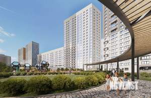 2-к квартира, строящийся дом, 55м2, 21/22 этаж