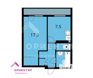 1-к квартира, вторичка, 33м2, 8/16 этаж