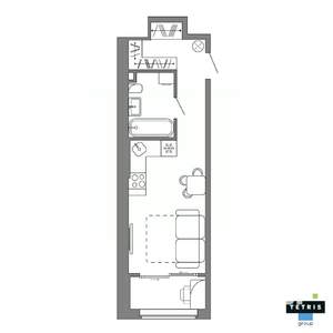 Студия квартира, вторичка, 30м2, 13/32 этаж