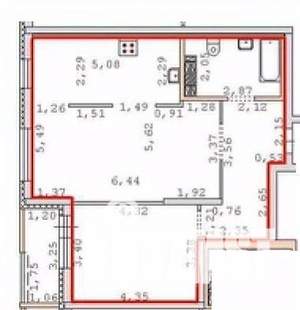 2-к квартира, вторичка, 63м2, 7/10 этаж