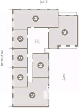 2-к квартира, вторичка, 66м2, 8/9 этаж