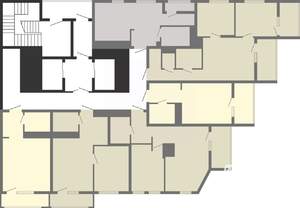 1-к квартира, строящийся дом, 46м2, 19/19 этаж