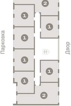 2-к квартира, вторичка, 66м2, 2/9 этаж