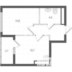 1-к квартира, вторичка, 30м2, 30/31 этаж