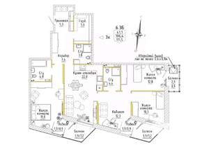 3-к квартира, строящийся дом, 112м2, 6/8 этаж