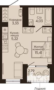 Студия квартира, вторичка, 29м2, 7/18 этаж