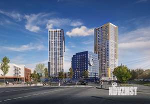 2-к квартира, строящийся дом, 58м2, 27/29 этаж