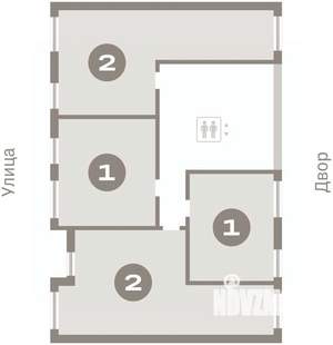 2-к квартира, вторичка, 63м2, 4/7 этаж