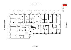 1-к квартира, вторичка, 38м2, 2/25 этаж