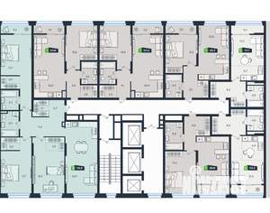 1-к квартира, вторичка, 51м2, 18/30 этаж