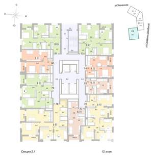 2-к квартира, вторичка, 57м2, 12/24 этаж