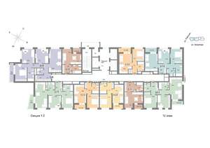 3-к квартира, строящийся дом, 88м2, 12/25 этаж