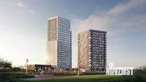 3-к квартира, строящийся дом, 57м2, 17/25 этаж