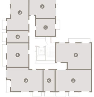2-к квартира, вторичка, 68м2, 5/16 этаж