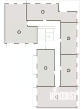 1-к квартира, вторичка, 57м2, 8/9 этаж