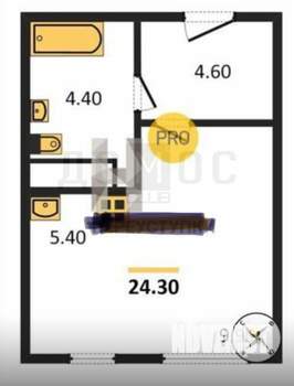 Студия квартира, вторичка, 24м2, 15/25 этаж