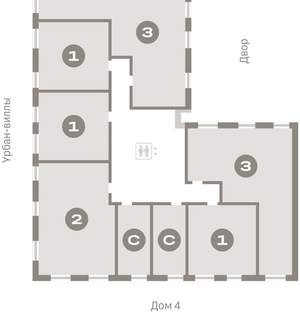 3-к квартира, вторичка, 95м2, 4/16 этаж