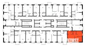 2-к квартира, вторичка, 48м2, 23/24 этаж