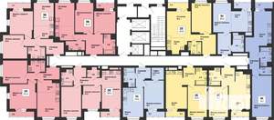 3-к квартира, строящийся дом, 58м2, 2/25 этаж