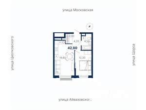 1-к квартира, вторичка, 43м2, 11/30 этаж