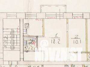 2-к квартира, вторичка, 43м2, 3/5 этаж