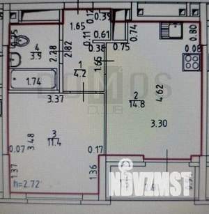 1-к квартира, вторичка, 35м2, 9/25 этаж