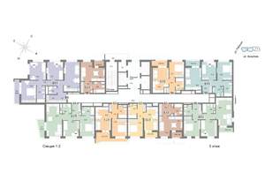 1-к квартира, строящийся дом, 41м2, 5/25 этаж