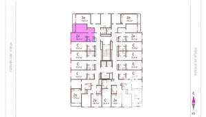 2-к квартира, вторичка, 53м2, 21/25 этаж