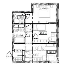 2-к квартира, вторичка, 54м2, 8/28 этаж