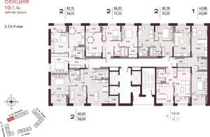 1-к квартира, вторичка, 47м2, 9/25 этаж
