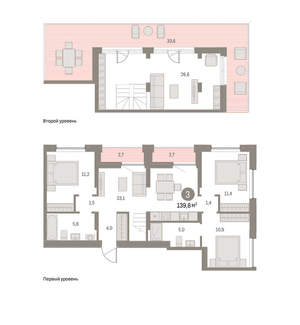 3-к квартира, вторичка, 140м2, 8/16 этаж