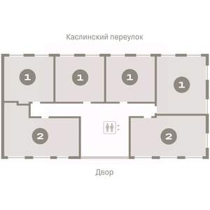 1-к квартира, вторичка, 40м2, 5/8 этаж