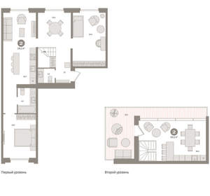 2-к квартира, вторичка, 131м2, 8/16 этаж