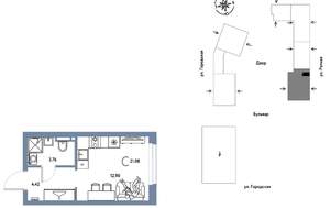 1-к квартира, вторичка, 21м2, 15/9 этаж