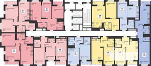 3-к квартира, строящийся дом, 58м2, 21/25 этаж