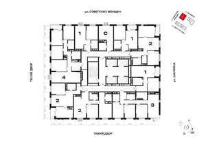 1-к квартира, вторичка, 45м2, 28/30 этаж