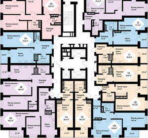 2-к квартира, вторичка, 67м2, 25/25 этаж
