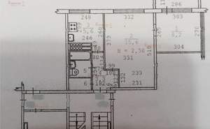 2-к квартира, вторичка, 37м2, 9/9 этаж
