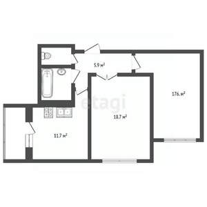 2-к квартира, вторичка, 60м2, 11/25 этаж