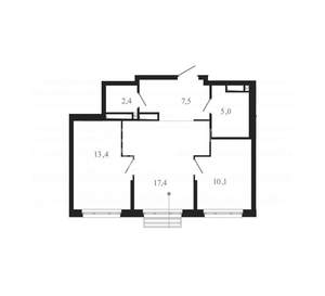2-к квартира, вторичка, 56м2, 17/30 этаж